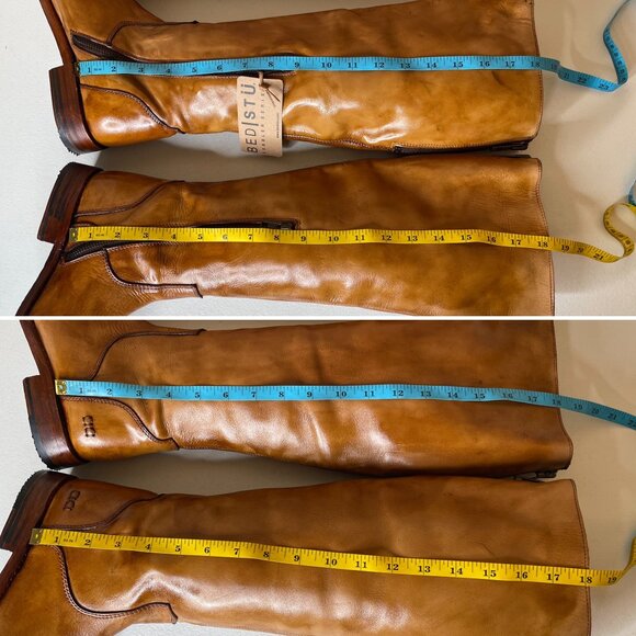BED STU Tess Distressed Leather Riding Boots BedStu Size 8.5 - Picture 12 of 16